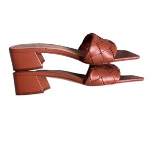 Vince Camuto Brown Woven Sandals